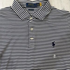 NWOT Polo by Ralph Lauren Men's Striped Polo Shirt in Black and White